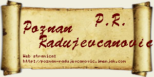 Poznan Radujevčanović vizit kartica